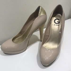 G by Guess Snake Print Detailed Pump